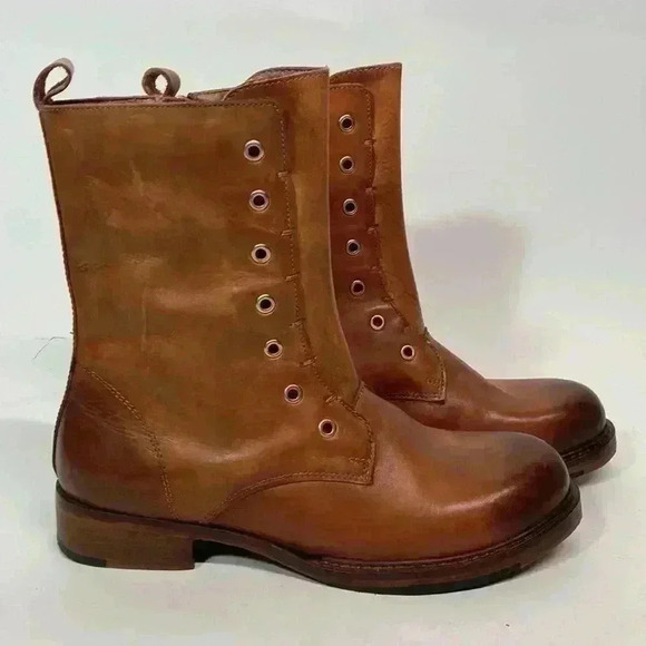 Vintage foundry size 7 boots leather style VFL186 Gemma - Picture 1 of 9